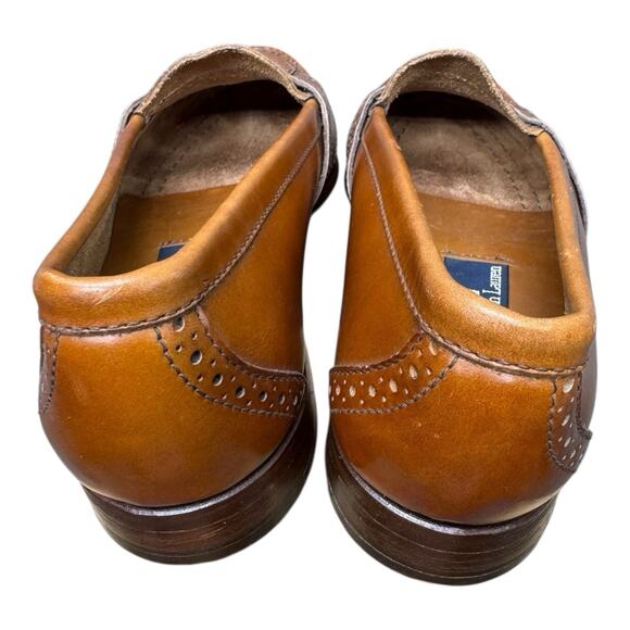 Vintage Polo Ralph Lauren Men's 7.5 E Alston Leather Penny Loafer Chestnut Brown - Picture 3 of 16